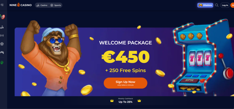 sûr Nine Casino bonus quotidien bannière promotionnelle en France
